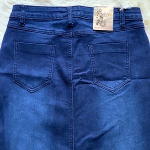 Long jean skirt
